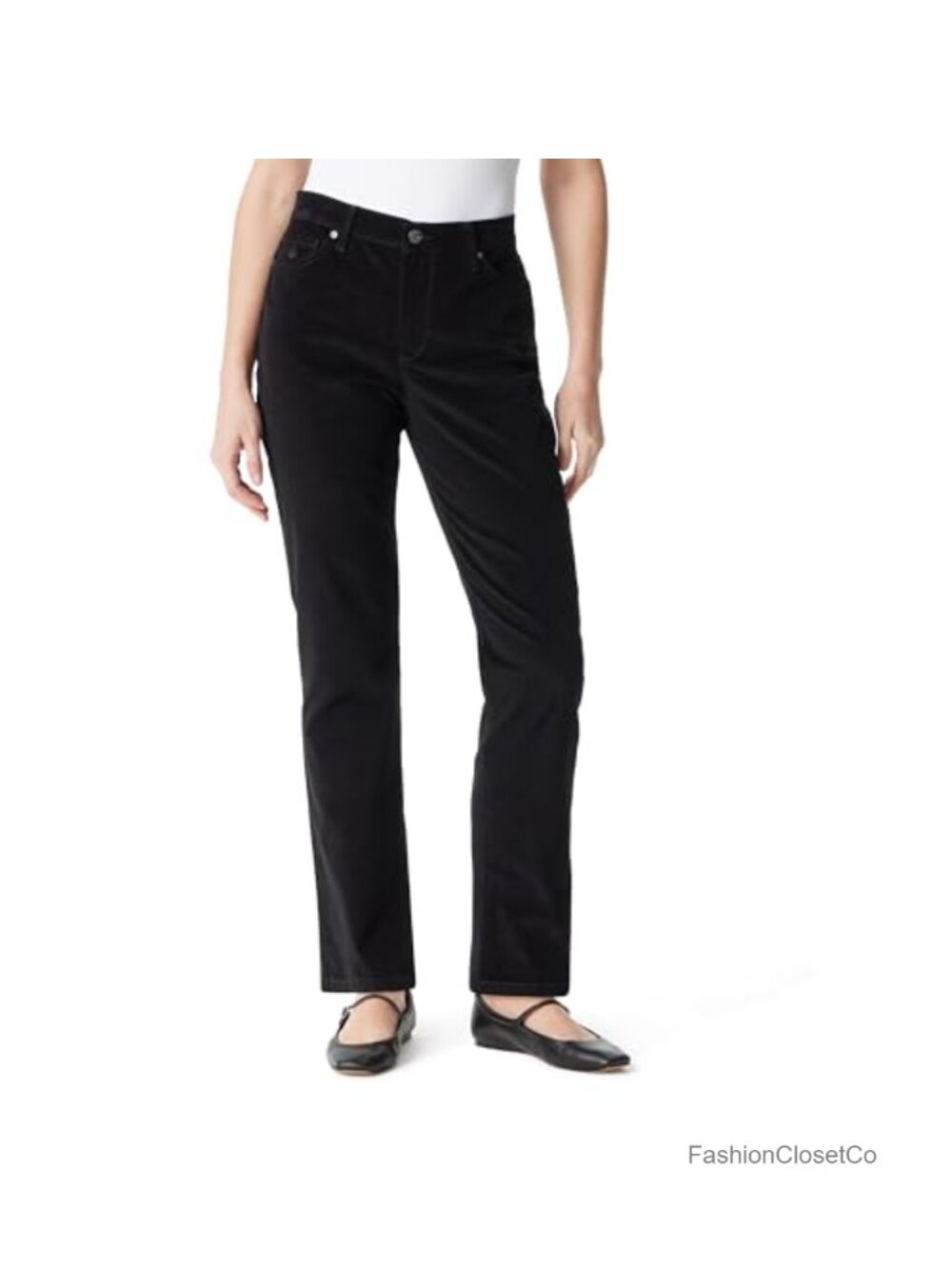 High Rise Corduroy Slim Tapered Pants Everyday Casual Fall